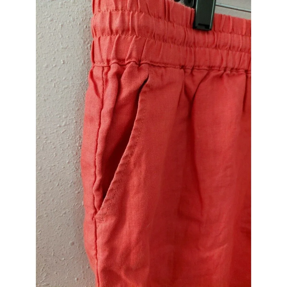 St. Tropez West 100% Linen Knee Length Skirt Size XL - Picture 2 of 9